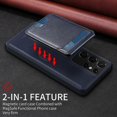 thumbnail image 5 of Compatible For Samsung Galaxy S21 Ultra 5G Magnetic Case BETOPNICE RFID Leather Phone Back Cover with Detachable Card Bag, 5 of 5