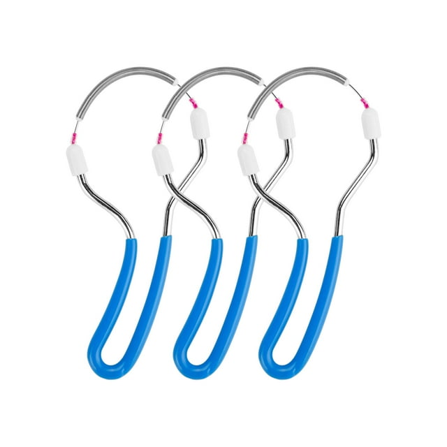 Amdohai 3PCS Spring Facial Hair Remover Eyebrow Face Epilator Portable Hair Removal Device ABS Resin Stainless Steel Spring Face Cosmetics Hair Shaving Tool