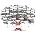 thumbnail image 1 of Family Tree Diagram Handwritten Canvas Family History Wall Art, 1 of 6