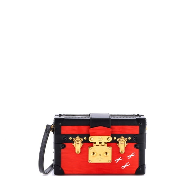 Pre-Owned Louis Vuitton Petite Malle Handbag Epi Leather By Rebag