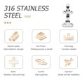 thumbnail image 3 of MasteelfCA Stainless Steel Hasp Latch Lock Marine Boat Yacht Accessory Fastener Part, 3 of 8