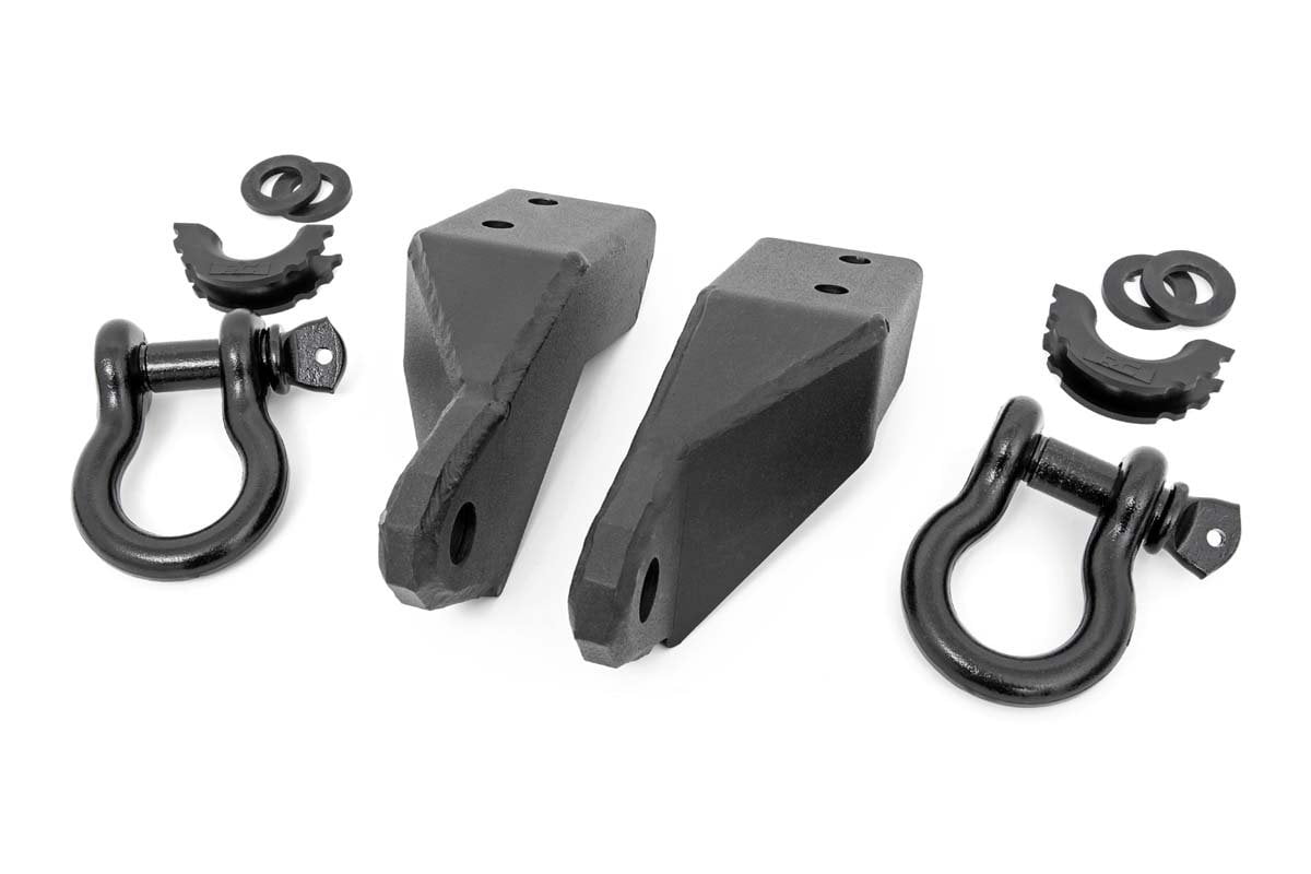 Rough Country Tow Hook Shackle Mount Kit for 20072021 Toyota Tundra RS154