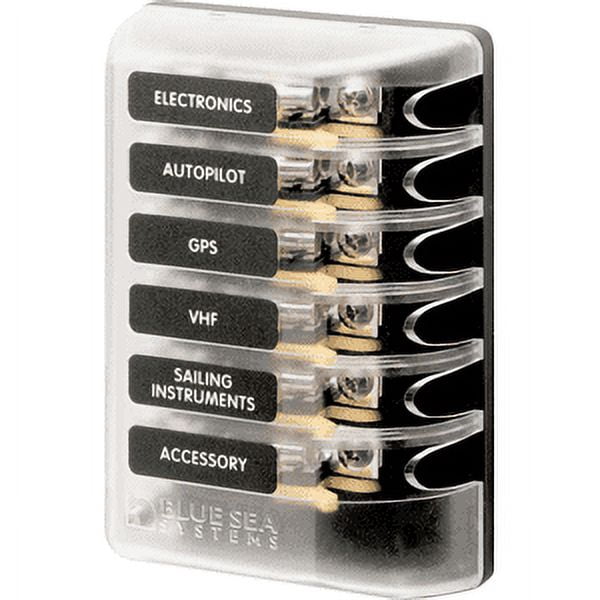 Blue Sea Systems 5018 Fuse Block AGC 6 Cir.