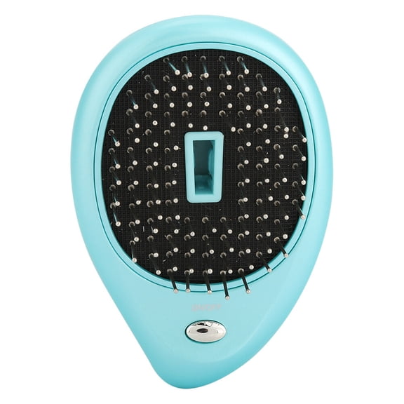 YAHHU Portable Electric Ionic Scalp Massaging Vibration Hairbrush, Mint Green (2.95 in / 7.5 cm)