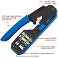 TRAHOORJ45 Crimp Tool Kit, CAT5 CAT5e CAT6 Crimper Modular