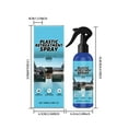 thumbnail image 3 of Car Interior Plastic Retreatment Spray, Deep Cleaning and Stain Removal, Material-Safe Interior Cleaner, Odor Control Maintenance for Dashboard Seats Door Panels Daily Auto Care, 3 of 9