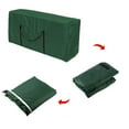 thumbnail image 3 of Sac de Rangement en Tissu Oxford 210D Vert pour Meubles d'Extérieur 122x39x55cm, 3 of 8