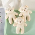 thumbnail image 1 of 10PCS 12cm Little Bear Plush Toy Teddy Bear Doll Pendant Keychain PP Cotton Plush Toy Doll Toy Gift10pcs11cm He Qiyong unisex, 1 of 1