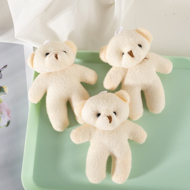 10PCS 12cm Little Bear Plush Toy Teddy Bear Doll Pendant Keychain PP Cotton Plush Toy Doll Toy Gift10pcs11cm He Qiyong unisex