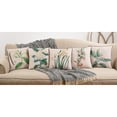 thumbnail image 5 of SARO 5203.N18S 18 in. Square Floral Design Throw Pillow with Citrus Print - Natural, 5 of 5