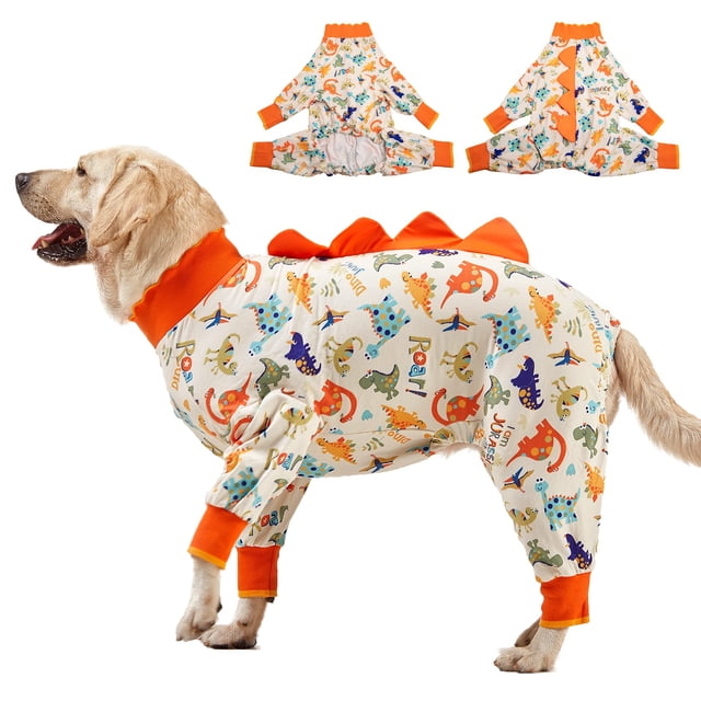 Pijama para perros LovinPet Recovery, traje antilamido, jurásico
