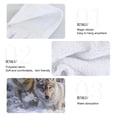 thumbnail image 4 of Dailycode Kitchen Wash Cloths with Hanging Loops Absorbent Absorbent Quick Drying Hand Towels, 2 Pack, Snow Wolf Family, 4 of 7
