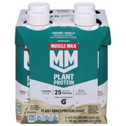 Muscle Milk Plant Protein Vanilla Caramel 11Oz 4Pk Packaging May Vary