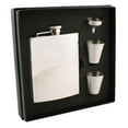 thumbnail image 1 of Visol VSET38-1167 Ray Mirror Stainless Steel 8 oz Deluxe Flask Gift Set with 2 Shot Cups, 1 of 1