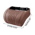 thumbnail image 2 of Car Headrest Neck Pillow, Ergonomic Cushion with Adjustable Straps Automotive Neck Support, Breathable Cloth Headrest Pillow for Cars, SUVs, Trucks, Office Chairs, 10.63 x 6.30 in, Brown, 1 Pack, 2 of 7