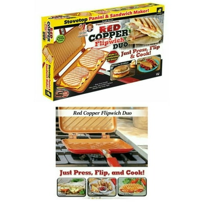 Large Double Sided Red Copper FlipWich Grill Pan Ghana Ubuy