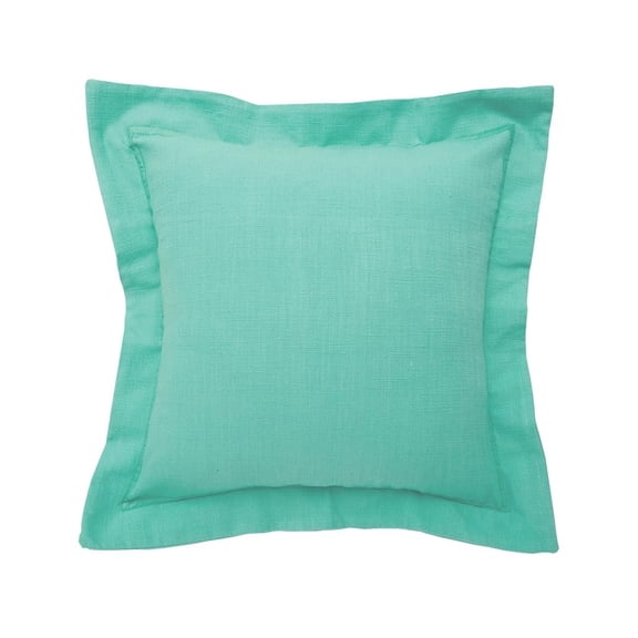 Aqua Flange Throw Pillow