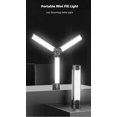 thumbnail image 3 of Lámpara complementaria Luz de relleno para transmisión en vivo Control remoto Luz de video para cámara selfie plegable Luces para grabación de video en vivo Micron, color negro, 3 of 5