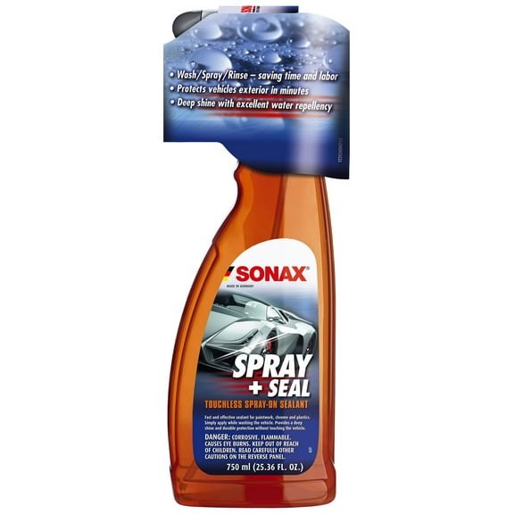 SONAX Spray and Seal Touchless Spray On Sealant - Spray on Spray Off - Gloss Enhancer