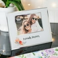 thumbnail image 5 of Pavilion Gift Company Friends Forever - 9.25x7.25 Inch Mirrored Glass Floral Easel Back Picture Frame, White, 5 of 5