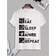 thumbnail image 2 of Camiseta de manga corta con cuello redondo y estampado japonés para hombre, informal, de corte regular, con estampado gráfico, para estar en casa, pijama de verano, camisetas de ocio., 2 of 6