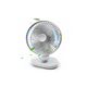 thumbnail image 1 of Ventilador De Mesa, Portátil, Recargable, De 4 Velocidades Blanco, 1 of 4