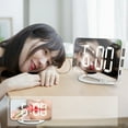 thumbnail image 2 of Despertador digital Zulema Reloj espejo LED con USB, 2 of 8