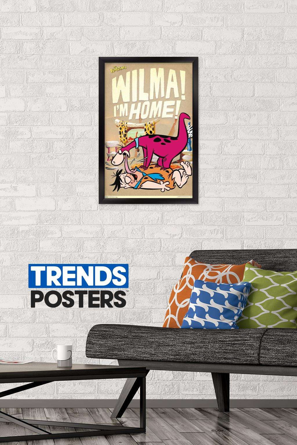 The Flintstones - Home Wall Poster, 14.725" x 22.375", Framed