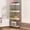 White, variant on 4-Tier Kitchen Shelving With Wheels Unit Narrow Space Storage Rack Multi-Tier Living Room And Bathroom Organizer