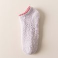 thumbnail image 2 of Dwellite Unisex Fuzzy Socks with Fluffy Warm Slipper Socks Non Slip Grippy Socks Cozy Thick House Socks for Winter Purple, 2 of 3