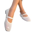 thumbnail image 6 of Willtoo Women's Mesh Ballet Flats Comfortable Dressy Trendy Square Closed Toe Maryjane Flat Shoes, 6 of 7