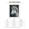 thumbnail image 5 of Sikiie Flower Crown White Horse Cozy Flannel Fleece Throw Blanket: Lightweight & Thick for All Seasons - Perfect for Women, Men, & Kids"80"x60", 5 of 6