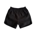 thumbnail image 5 of CQONEPT Boys Girls Shorts Summer Elastic Waist School Uniform Shorts with Pockets 5-14 Years Black 1 Years, 5 of 7