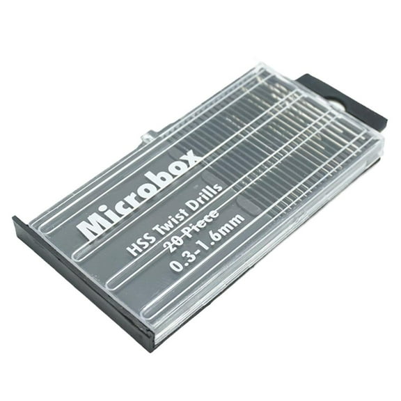 VOPPV 20 Pcs Mini Drill Bit Set HSS Micro Twist Drill Bit 0.3mm-1.6mm✨a Set Q2D3