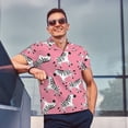 thumbnail image 4 of Fotbe Cute Cartoon Zebra Camiseta Polo de Golf para Hombre con Estampado – Camisa Deportiva Transpirable con Cuello Abotonado-Large, 4 of 6