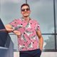 thumbnail image 4 of Fotbe Cute Cartoon Zebra Camiseta Polo de Golf para Hombre con Estampado – Camisa Deportiva Transpirable con Cuello Abotonado-Large, 4 of 6