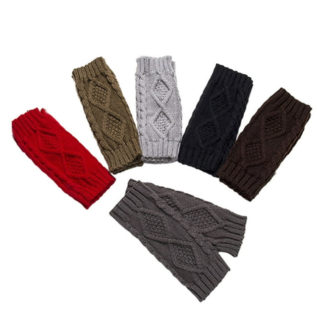 Guardurnaity 7a Juego de 2 fibras acrílicas Manténgase cómodo y elegante con estos cálidos guantes sin dedos guantes y mitones