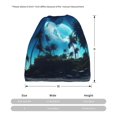 thumbnail image 3 of KLL Hawaiian Beach Pirate Moon Pirnt Wicking Running Beanie Head Wrap Cycling Bandana for Men Women, 3 of 8