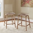 thumbnail image 2 of Chelsea Lane Acrylic and Chrome Swivel Stool, Set of Two, Counter Height, 2 of 11