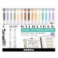 thumbnail image 1 of Set de iluminadores Zebra Pen Mildliner de doble punta, 15 unidades, 1 of 5