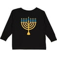 thumbnail image 3 of Inktastic Hanukkah Chanukah Menorah Boys or Girls Long Sleeve Toddler T-Shirt, 3 of 5