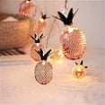 thumbnail image 2 of LWHAO Metal Fairy Lights, Battery Powered Geometric String Lights 10ft 20LED Rose Gold Decoration Light Warm White for Christmas Wedding Birthday Valentine Party Bedroom Indoor, 2 of 9