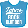thumbnail image 3 of Inktastic Future Rock Climber Childs Climbing Boys or Girls Baby Bib, 3 of 4