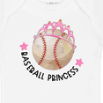 thumbnail image 4 of Inktastic Baseball Princess Tiara Girls Baby Bodysuit, 4 of 5