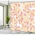 thumbnail image 5 of Ambesonne Beige Shower Curtain, Floral Art Berry Pastel, 69"Wx84"L, Pink Peach, 5 of 5