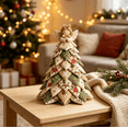 thumbnail image 4 of 2026 New 3D Quilted Fabric Christmas Tree Kit, DIY Patchwork Craft Set for Beginners, Handmade Tabletop Holiday Decor for Mantel, Office, and Shelf Display, 4 of 8