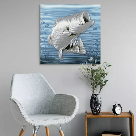 Largemouth Bass Metal Wall Art