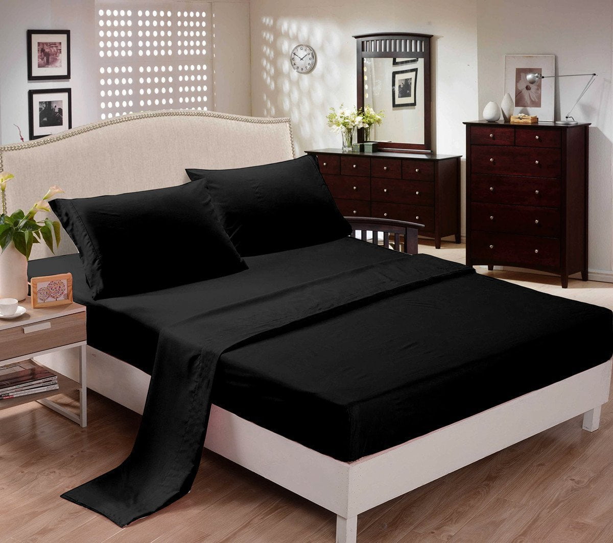 Cc Dd Home Fashion Bedding Sheets Sets Velety Double Brushed Cc Dd Home Fashion Bedding Sheets Sets Velety Double Brushed Microfiber Wrinkle Free 3 4 Pieces Includes 1 Flat Sheet Ed 2 Pillowcase Black