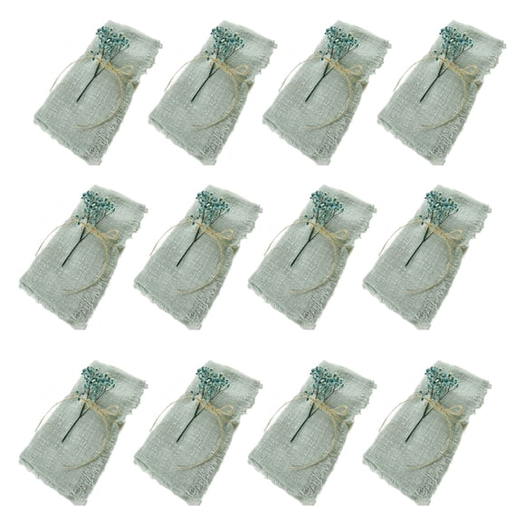 Servilletas reutilizables Injueey estilo escandinavo 50 Uds para comedor elegante fiesta de boda rasgada a mano
