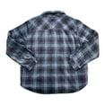 thumbnail image 2 of Weatherproof Men's Long Sleeve Button Up Fleece Lined Shacket (Sargasso Sea Blue, XXXL), 2 of 2